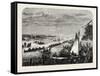 Switzerland: Water Fete of the Swiss Choral Union, Zurich, 1880 1881-null-Framed Stretched Canvas