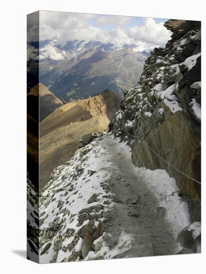 Switzerland, Zermatt, Hiking Trail from Schwarzsee to Hornli Hut-Jamie And Judy Wild-Stretched Canvas