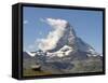 Switzerland, Zermatt, Riffelberg Chapel and Matterhorn-Jamie And Judy Wild-Framed Stretched Canvas