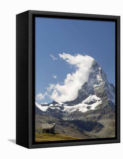 Switzerland, Zermatt, Riffelberg Chapel and Matterhorn-Jamie And Judy Wild-Framed Stretched Canvas