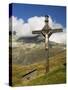 Switzerland, Zermatt, Schwarzsee, Cross Along Hiking Trail-Jamie And Judy Wild-Stretched Canvas