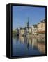 Switzerland, Zurich, Historic Lindenhof Area and Limmat River-Jamie And Judy Wild-Framed Stretched Canvas