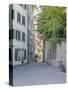 Switzerland, Zurich, Historic Lindenhof Area, Schussel Gasse, a Cobblestone Side Street-Jamie And Judy Wild-Stretched Canvas