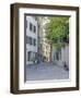 Switzerland, Zurich, Historic Lindenhof Area, Schussel Gasse, a Cobblestone Side Street-Jamie And Judy Wild-Framed Photographic Print