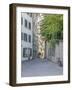 Switzerland, Zurich, Historic Lindenhof Area, Schussel Gasse, a Cobblestone Side Street-Jamie And Judy Wild-Framed Photographic Print