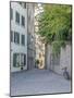 Switzerland, Zurich, Historic Lindenhof Area, Schussel Gasse, a Cobblestone Side Street-Jamie And Judy Wild-Mounted Photographic Print