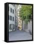 Switzerland, Zurich, Historic Lindenhof Area, Schussel Gasse, a Cobblestone Side Street-Jamie And Judy Wild-Framed Stretched Canvas