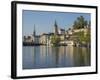 Switzerland, Zurich, Limmat River and Historic Lindenhof Area-Jamie And Judy Wild-Framed Photographic Print