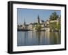 Switzerland, Zurich, Limmat River and Historic Lindenhof Area-Jamie And Judy Wild-Framed Photographic Print