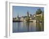 Switzerland, Zurich, Limmat River and Historic Lindenhof Area-Jamie And Judy Wild-Framed Photographic Print