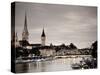 Switzerland, Zurich, Old Town and Limmat River-Michele Falzone-Stretched Canvas