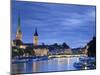 Switzerland, Zurich, Old Town and Limmat River-Michele Falzone-Mounted Photographic Print