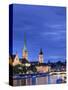 Switzerland, Zurich, Old Town and Limmat River-Michele Falzone-Stretched Canvas