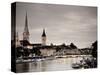 Switzerland, Zurich, Old Town and Limmat River-Michele Falzone-Stretched Canvas