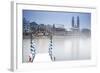 Switzerland, Zurich. Zurich Historic Quarter over the Limmat River.-Ken Scicluna-Framed Photographic Print