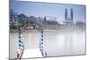 Switzerland, Zurich. Zurich Historic Quarter over the Limmat River.-Ken Scicluna-Mounted Photographic Print