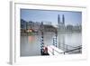 Switzerland, Zurich. Zurich Historic Quarter over the Limmat River.-Ken Scicluna-Framed Photographic Print