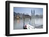 Switzerland, Zurich. Zurich Historic Quarter over the Limmat River.-Ken Scicluna-Framed Photographic Print