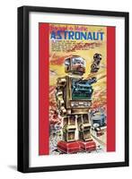 Swivel-O-Matic Astronaut-null-Framed Art Print