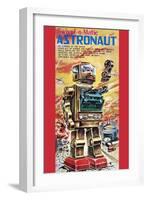 Swivel-O-Matic Astronaut-null-Framed Art Print