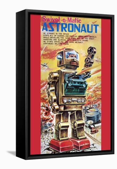 Swivel-O-Matic Astronaut-null-Framed Stretched Canvas