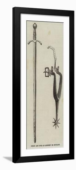 Sword and Spur of Godfrey De Bouillon-null-Framed Giclee Print