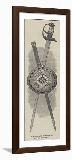 Sword and Watch of Oliver Cromwell-null-Framed Giclee Print