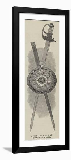 Sword and Watch of Oliver Cromwell-null-Framed Giclee Print