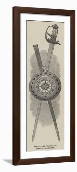 Sword and Watch of Oliver Cromwell-null-Framed Premium Giclee Print