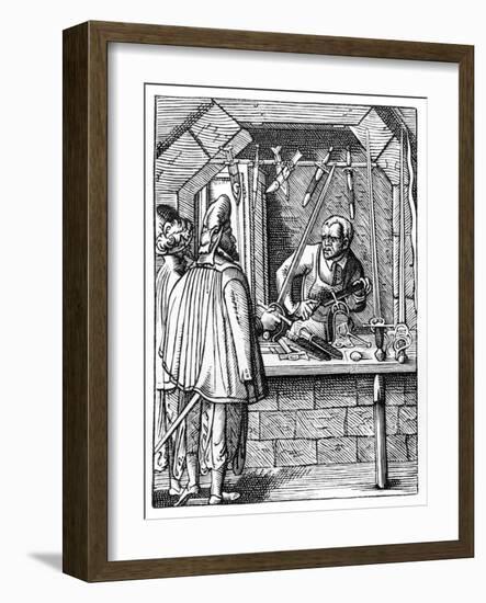 Sword Maker, C1559-1591-Jost Amman-Framed Giclee Print