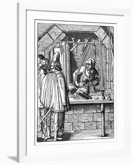 Sword Maker, C1559-1591-Jost Amman-Framed Giclee Print