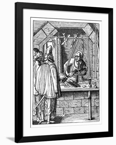 Sword Maker, C1559-1591-Jost Amman-Framed Giclee Print