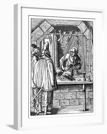 Sword Maker, C1559-1591-Jost Amman-Framed Giclee Print