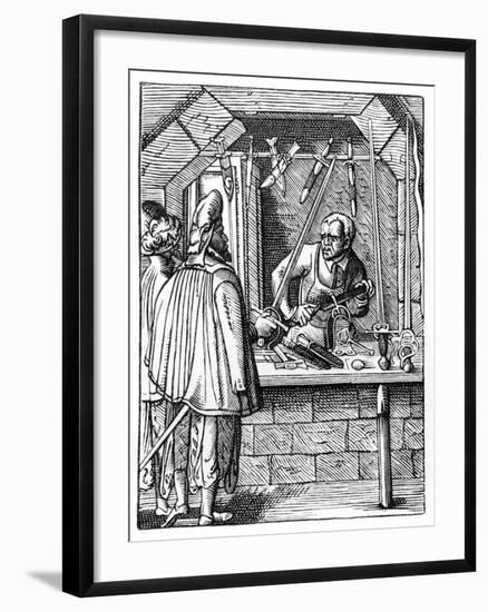 Sword Maker, C1559-1591-Jost Amman-Framed Giclee Print