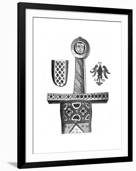 Sword of Charlemagne, C8th Century-null-Framed Giclee Print
