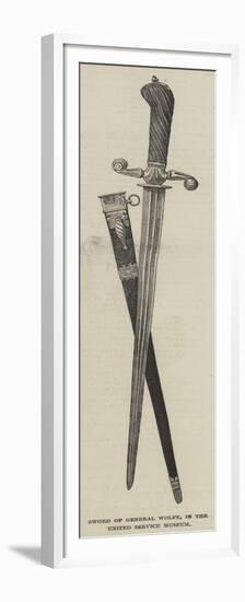 Sword of General Wolfe, in the United Service Museum-null-Framed Premium Giclee Print