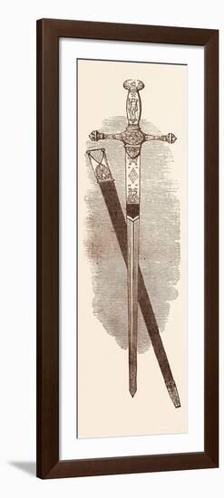Sword of the Emperor Napoleon, at Windsor Castle, UK-null-Framed Giclee Print