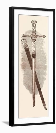 Sword of the Emperor Napoleon, at Windsor Castle, UK-null-Framed Giclee Print