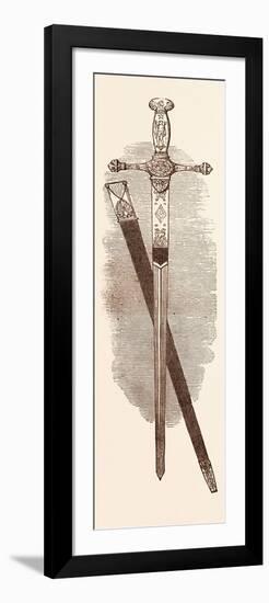 Sword of the Emperor Napoleon, at Windsor Castle, UK-null-Framed Premium Giclee Print