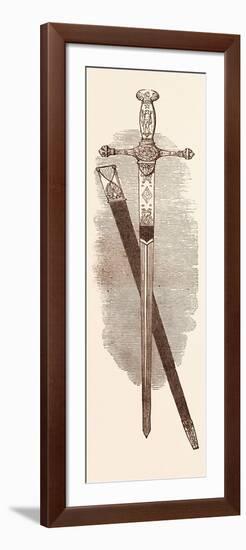 Sword of the Emperor Napoleon, at Windsor Castle, UK-null-Framed Premium Giclee Print