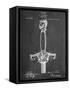 Sword Patent Hilt Patent-null-Framed Stretched Canvas