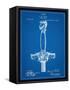 Sword Patent Hilt-null-Framed Stretched Canvas