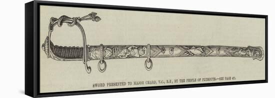Sword Presented to Major Chard, by the People of Plymouth-null-Framed Stretched Canvas