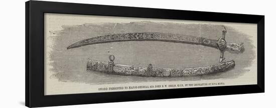 Sword Presented to Major-General Sir John E W Inglis, Kcb, by the Legislature of Nova Scotia-null-Framed Giclee Print