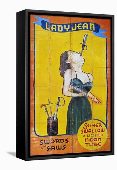 Sword Swallower, C1955-null-Framed Stretched Canvas