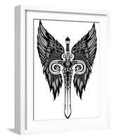 Sword-worksart-Framed Art Print