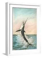 Swordfish on the Line-null-Framed Art Print