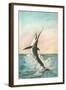 Swordfish on the Line-null-Framed Art Print