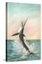 Swordfish on the Line-null-Stretched Canvas