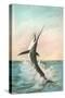 Swordfish on the Line-null-Stretched Canvas